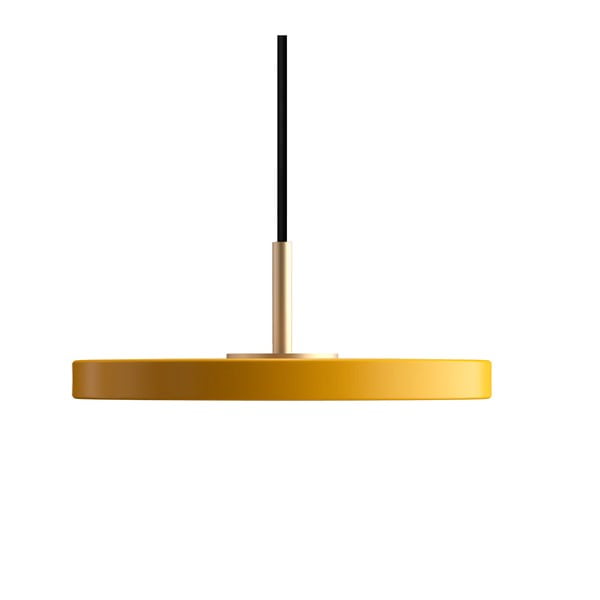 LED висящо осветително тяло с метален абажур в цвят жълта охра ø 15 cm Asteria Micro – UMAGE-image-3