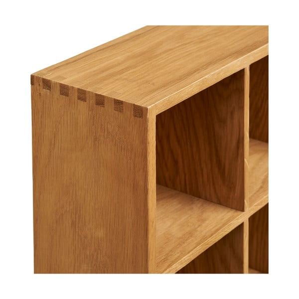 На няколко нива стенен рафт от декор от дъб  в естествен цвят 11 cm Soria – House Nordic-image-4