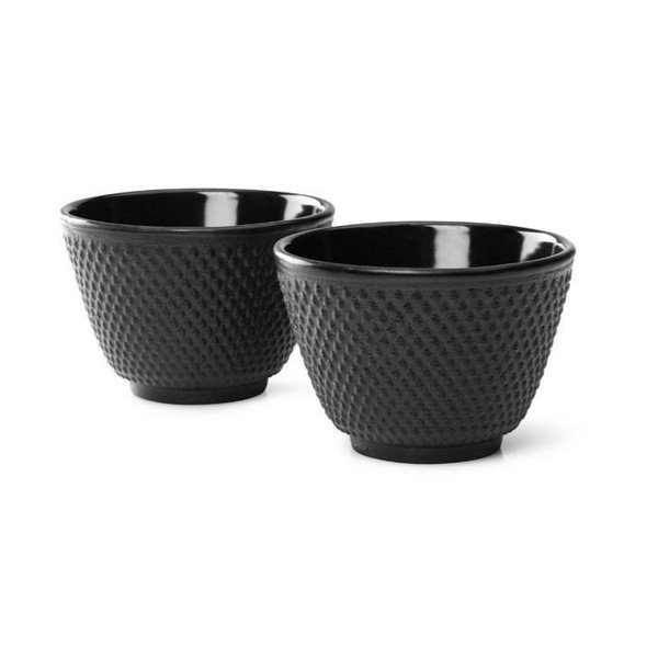 Sada 2 černých litinových hrnečků na čaj Bredemeijer Xilin, ⌀ 7,8 cm