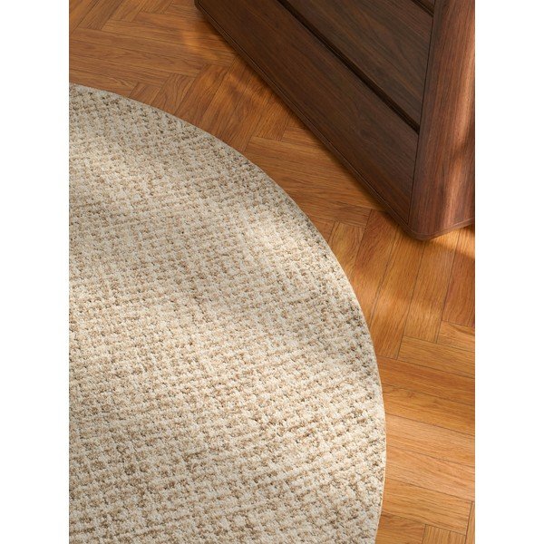 Вълнен кръгъл килим в естествен цвят ø 200 cm Eloise – Hanse Home-image-2