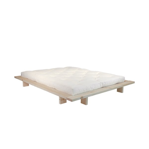 Двойно легло от борова дървесина с решетка 140x200 cm Japan - Karup Design