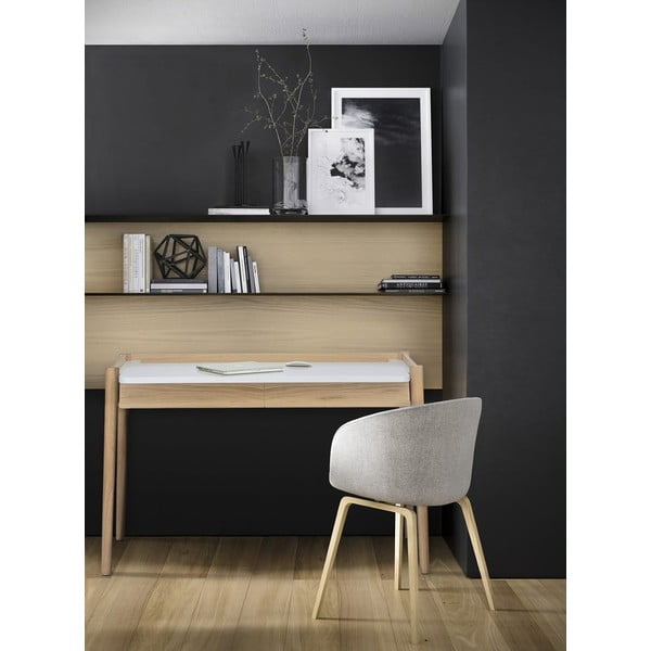 Работна маса и две чекмеджета Feldbach - Woodman-image-1