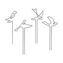 Метален цветарник 4 бр. Bird – Esschert Design