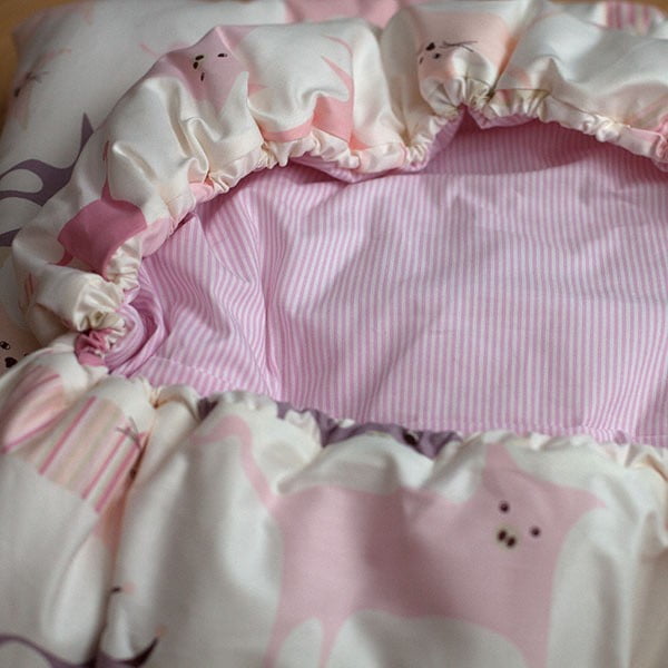 Dětský spací pytel Bartex Design Růžová zvířátka, 70 x 180 cm-image-1