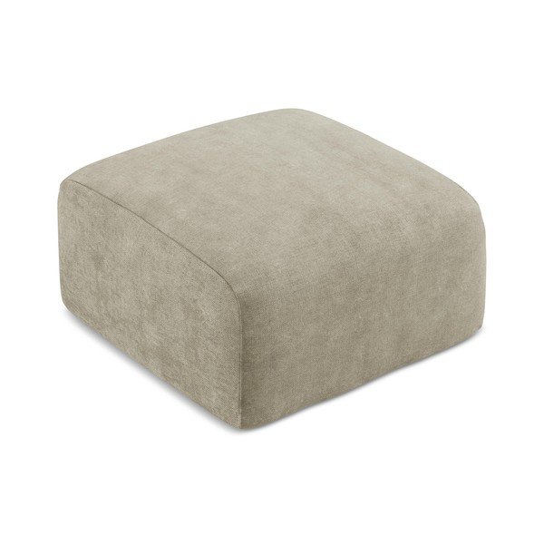 Бежова шенилова табуретка Leila – Makamii-image-2