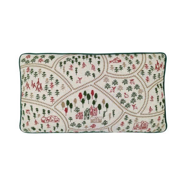 Декоративна възглавница със смес от лен 30x50 cm Ski Village – Catherine Lansfield