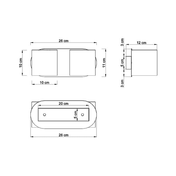 Черна стенна лампа Solux Roda - Sollux-image-2