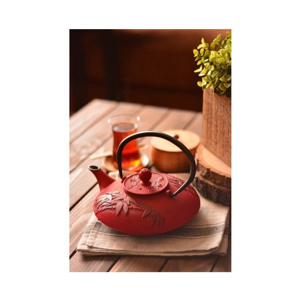 Червен железен чайник Mate, 720 ml - Bambum-image-1