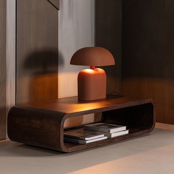 Масичка за кафе от масивно манго в тъмно естествен цвят 60x120 cm Kinu – WOOOD-image-3