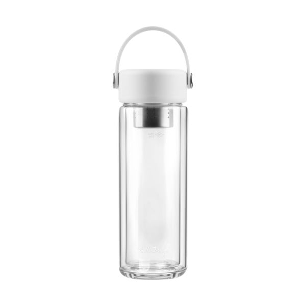 Бяла стъклена бутилка  350 ml Fuori – Vialli Design