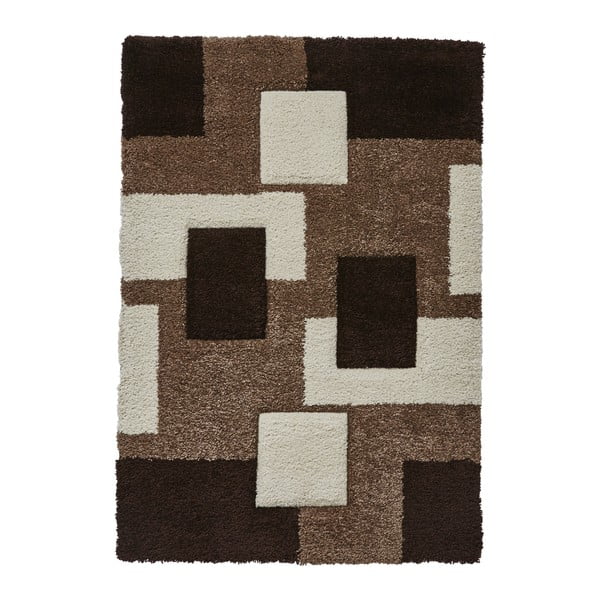 Béžový koberec s kvádrovým vzorem Think Rugs Fashion, 80 x 150 cm