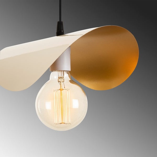 Бяло и златисто висящо осветително тяло Sivani – Opviq lights-image-4