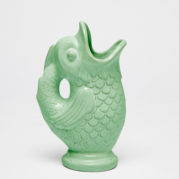 Зелена ръчно изработена ваза Pez - Velvet Atelier