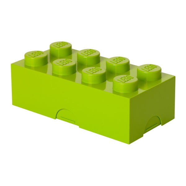 Кутия за закуски в зелен цвят на лайм - LEGO®