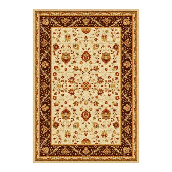 Hnědobéžový koberec Universal Madras Brown, 133 x 190 cm