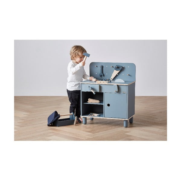 Синя детска работилница Работната маса Play - Flexa-image-3