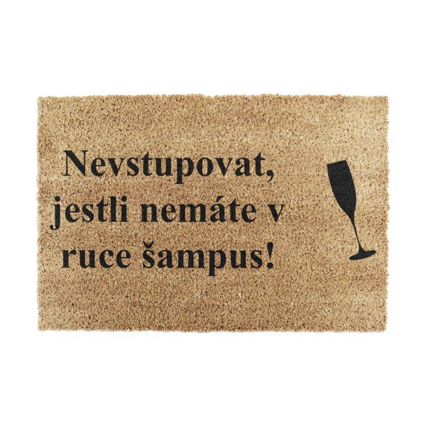 Изтривалка от кокосови влакна 40x60 cm Šampus – Artsy Doormats
