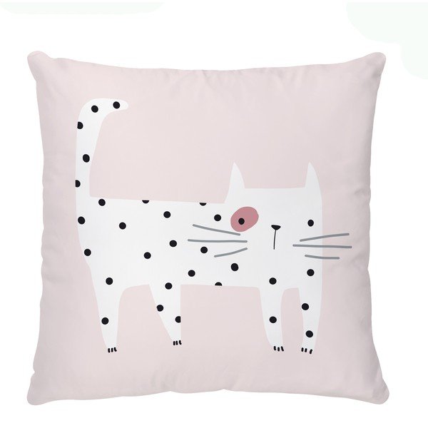 Детска възглавница от памучен сатен 45x45 cm Meow Meow – Butter Kings-image-2