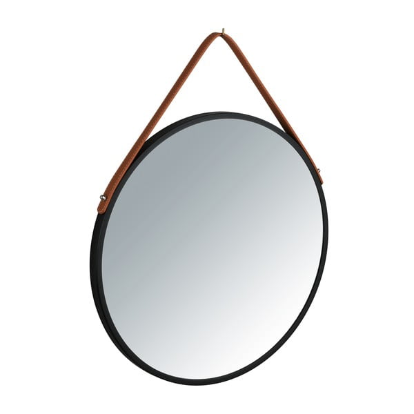 Черно огледало за окачване, ø 40 cm Borrone - Wenko-image-2