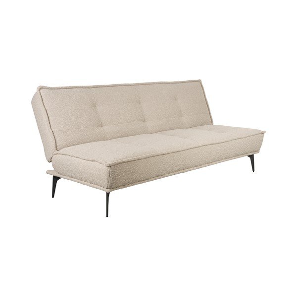 Бежов сгъваем диван от букле 184 cm Cielke – White Label-image-2