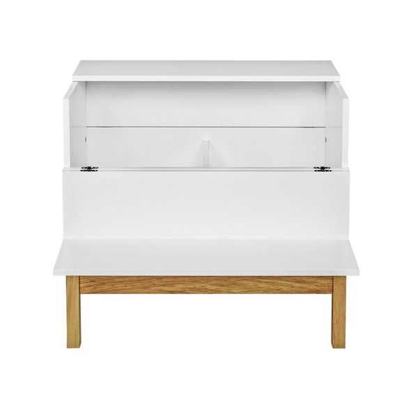 Шкаф за вино в бял/естествен цвят 75x70 cm Grande - Woodman-image-2