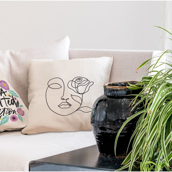 Памучна възглавница , 45 x 45 cm Rose - Butter Kings-image-1