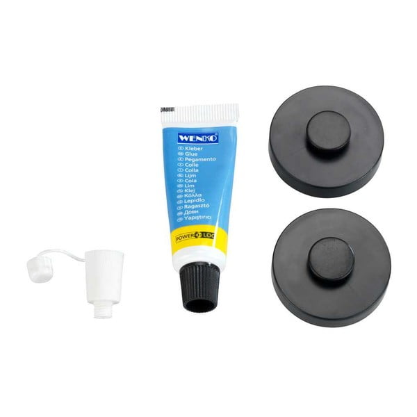 Комплект от 2 черни самозадържащи се стенни скоби Power-Loc Classic Plus - Wenko-image-2