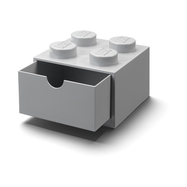 Сива кутия за бюро с чекмедже Brick - LEGO®