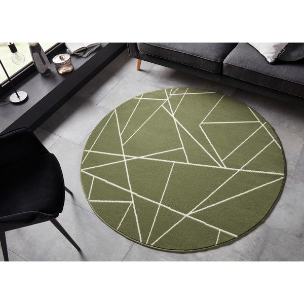Зелен килим , ø 140 cm Velvet - Ragami-image-1
