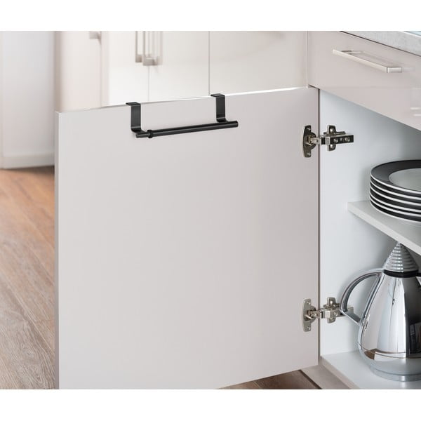 Черна висяща телескопична поставка за кърпи - Wenko-image-4