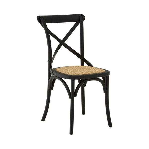 Черен трапезен стол от масивен дъб Lyon – Premier Housewares