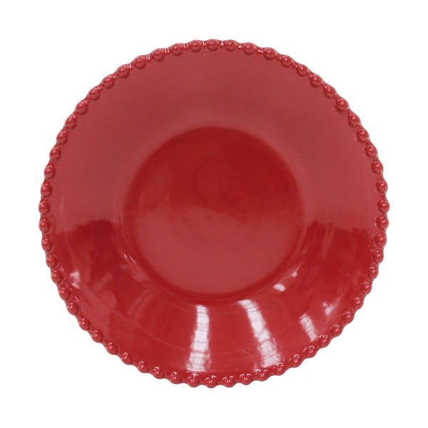 Рубиненочервена чиния от дълбок фаянс, ø 24,2 cm Pearl - Costa Nova