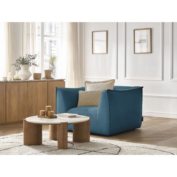 Синьо  кресло от рипсено кадифе Giorgia – Bobochic Paris-image-4