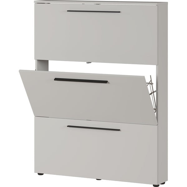 Сив и бежов шкаф за обувки с панти Utah - Germania-image-2