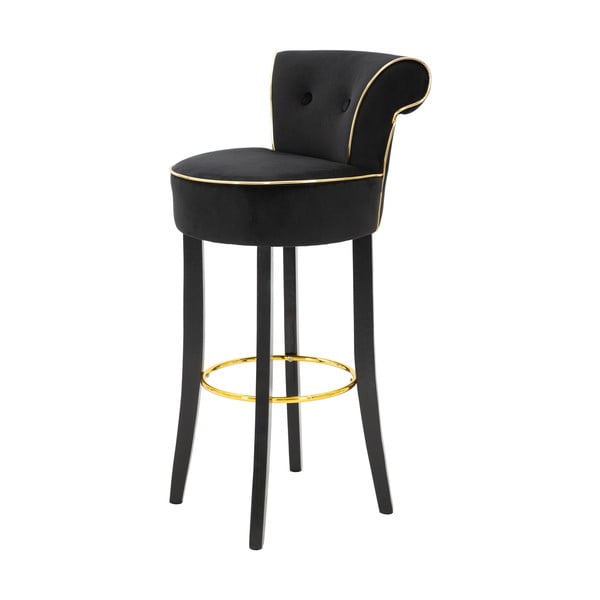 Бар стол от синьо кадифе 96 cm Luxy - Mauro Ferretti-image-2