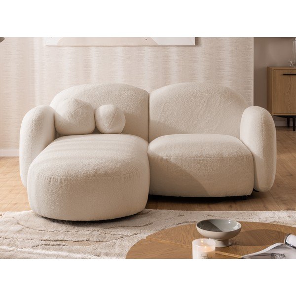 Светлокафяв ъглов диван от букле (ляв ъгъл) Orbit – Ropez-image-1