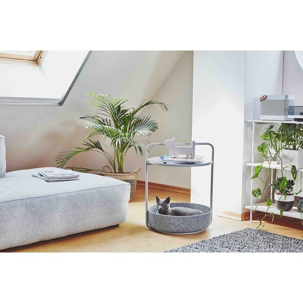 Кръгла странична масичка ø 50 cm Tavolino Concrete – MiaCara-image-1