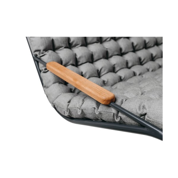 Тъмно сива висяща двуместна релаксираща масажна люлка на открито Vikos - Linda Vrňáková-image-4