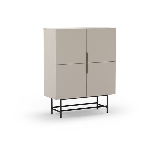 Кремаво шкафче 100x128 cm Eldia – Marckeric-image-4