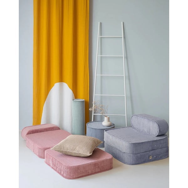 Светлокафява детска възглавница за диван от рипсено кадифе Block – Wigiwama-image-2