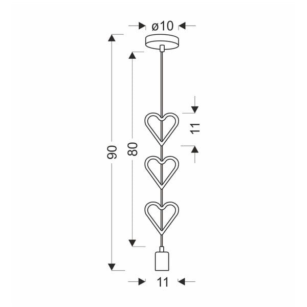 Бяло-синя детска лампа с метален абажур Single - Candellux Lighting-image-2