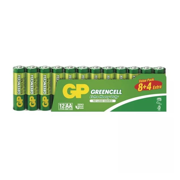 Цинкови батерии AA 12 бр. GREENCELL - EMOS