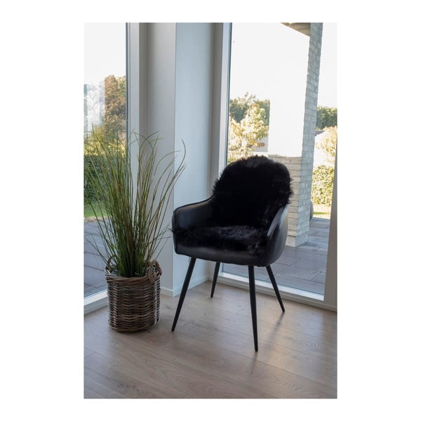 Черна синтетична кожа 50x85 cm – House Nordic-image-2