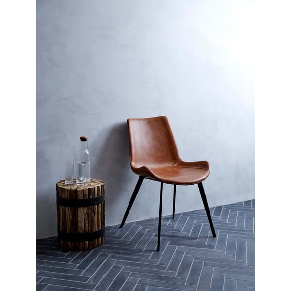 Кафяв трапезен стол от изкуствена кожа DAN-FORM Дания Hype - DAN-FORM Denmark-image-1