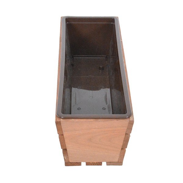 Дървена саксия за цветя 51 cm Modern – Rojaplast-image-1