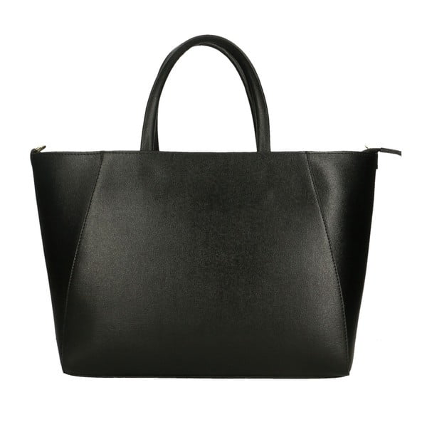 Черна кожена чанта Doretta - Roberto Buono