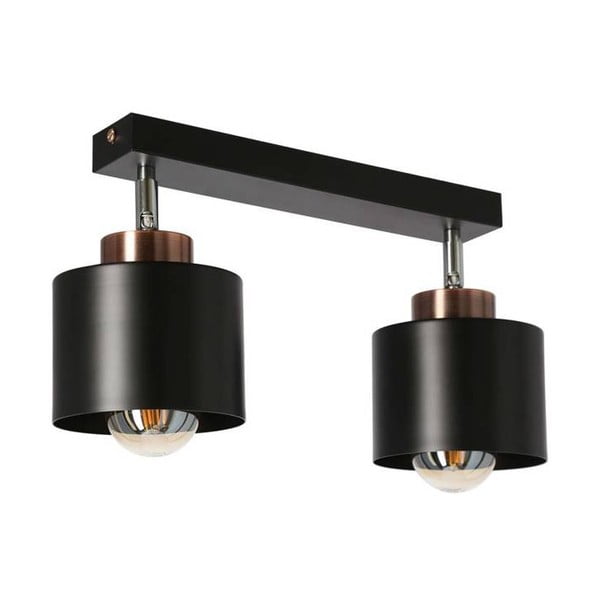 Черна метална лампа за таван 12x36 cm Olena - Candellux Lighting