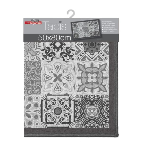 Сив килим подходящ за пране 50x80 cm Persane – douceur d'intérieur-image-2