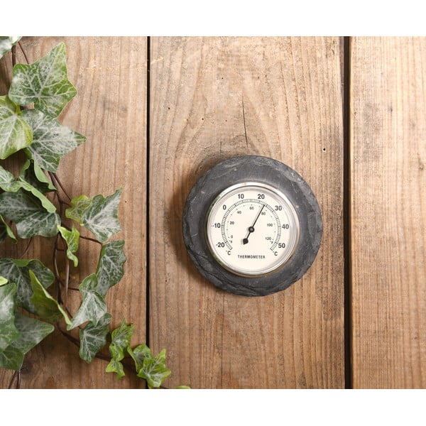 Стенен термометър от шисти, Ø 10 cm - Esschert Design-image-1
