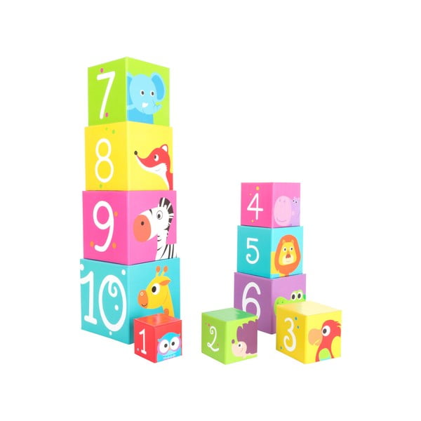 Детски блокчета за подреждане Диви животни, 10 бр. - Legler-image-4